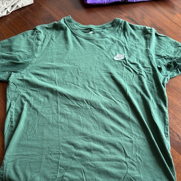 Nike Forest Green Tee with White Logo - large - Picture 4 of 5